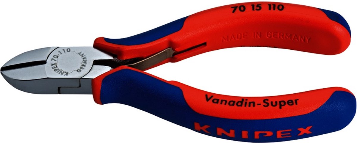 Knipex Zijsnijtang verchroomd met meer-componentengrepen 110 mm