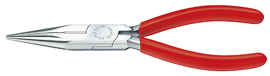 Knipex Platspitse tang met zijsnijder verchroomd 125 mm