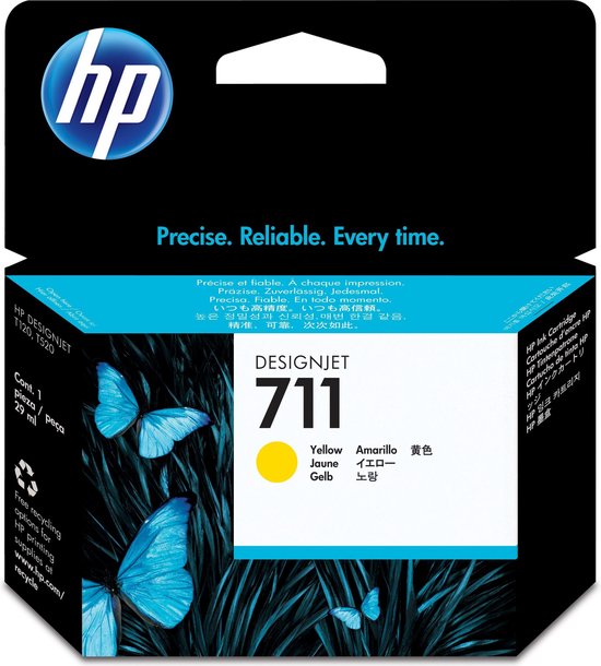 HP 711 - Inktcatridge / - Amarillo