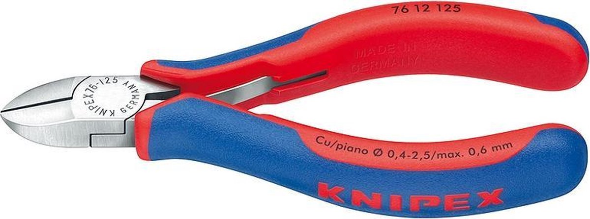 Knipex Zijsnijtang zwart geatramenteerd 125 mm