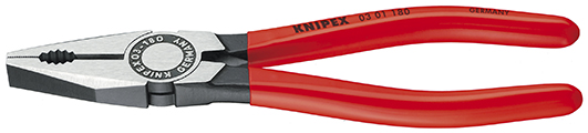 Knipex Kombitang zwart geatramenteerd met kunststof bekleed 200 mm