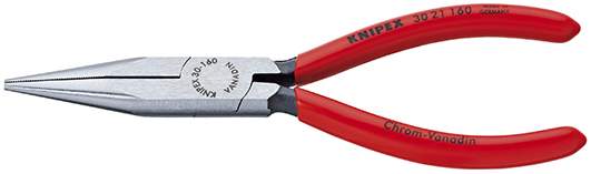 Knipex Langbektang zwart geatramenteerd met kunststof bekleed 160 mm