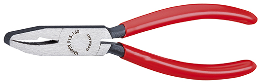 Knipex Glaskruimeltang zwart geatramenteerd met kunststof bekleed 160 mm