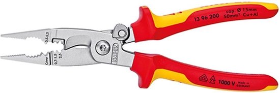 Knipex Elektro installatietang verchroomd 200 mm