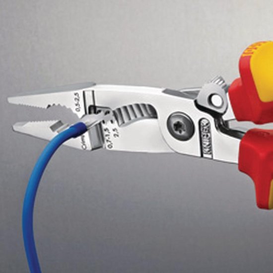 Knipex Elektro installatietang verchroomd 200 mm