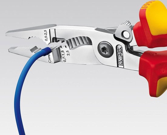 Knipex Elektro installatietang verchroomd 200 mm