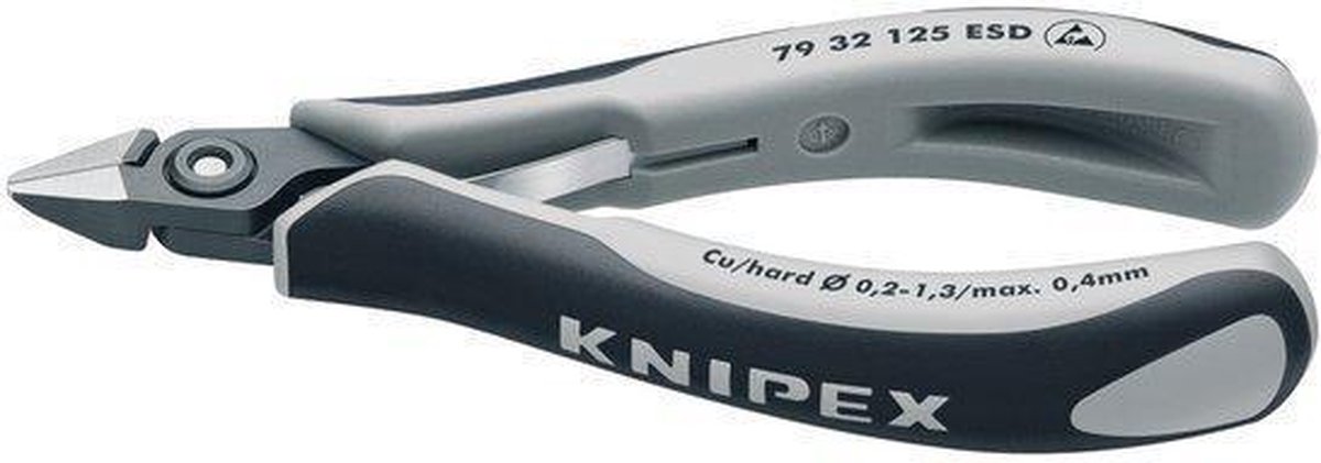 Knipex Zijsnijtang spitse-kop 125 mm ESD