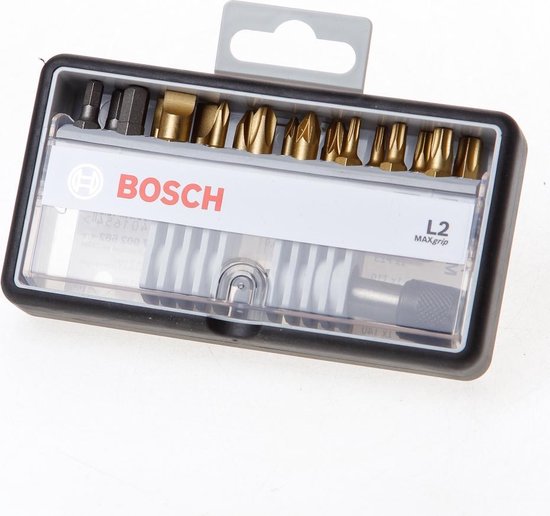 Bosch Bitset Max Grip L2 | Robustline | 19-Delig | 2607002582