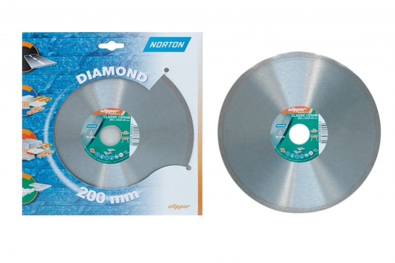 Norton Clipper Diamantzaagblad CLASSIC CERAM Ø 200 x 25,4mm