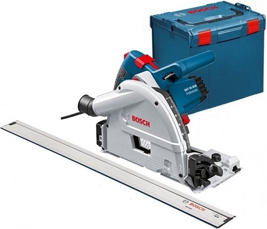 Bosch GKT 55 GCE Invalzaag | + 1.6m geleiderail | in L-Boxx