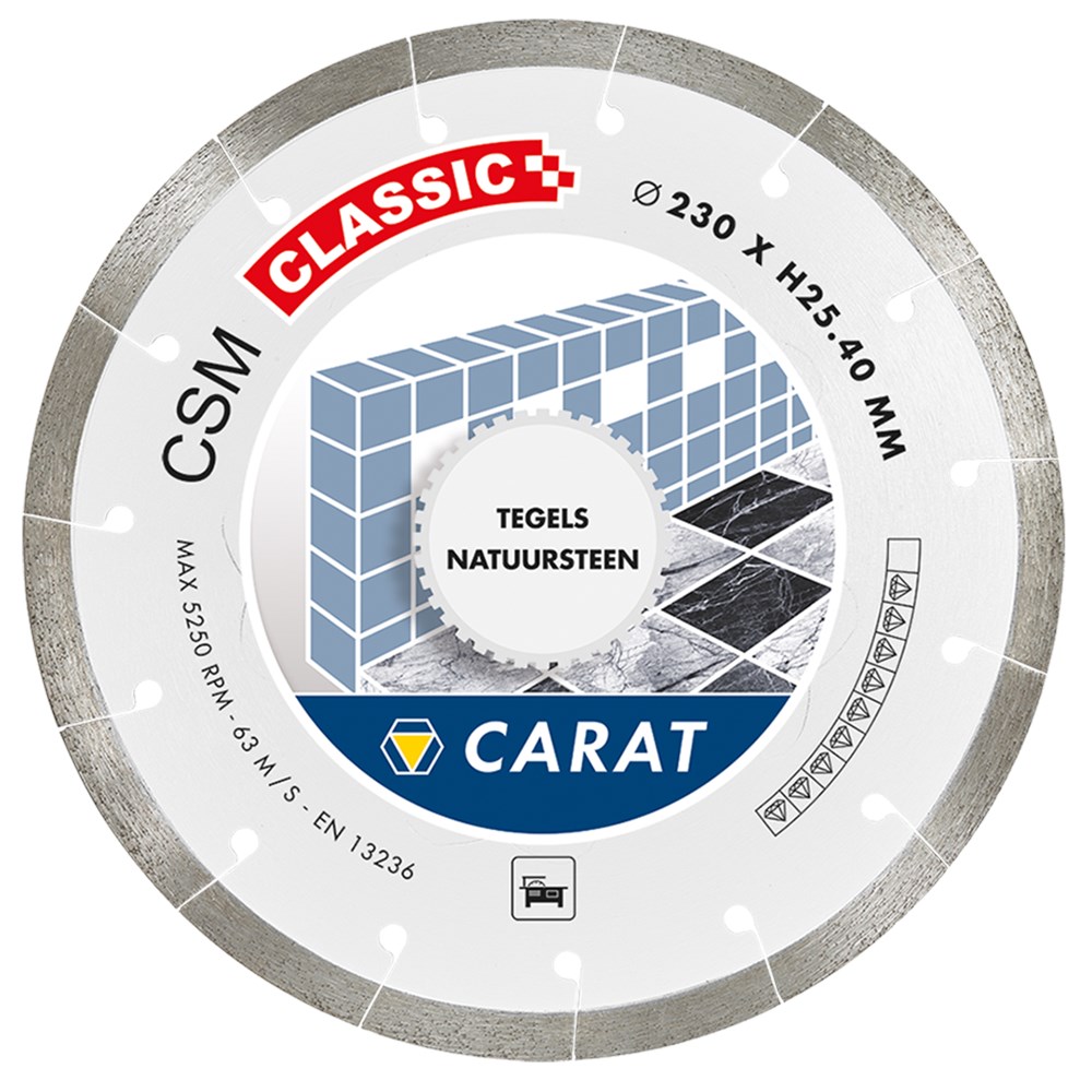 Carat DIAMANTZAAG TEGELS Ø150x25,40MM, CSM CLASSIC - CSMC150400