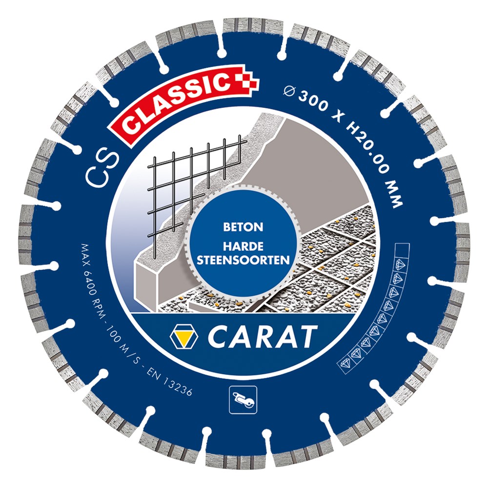 Carat DIAMANTZAAG BETON Ø350x25,40MM, CS CLASSIC - CSC3504000