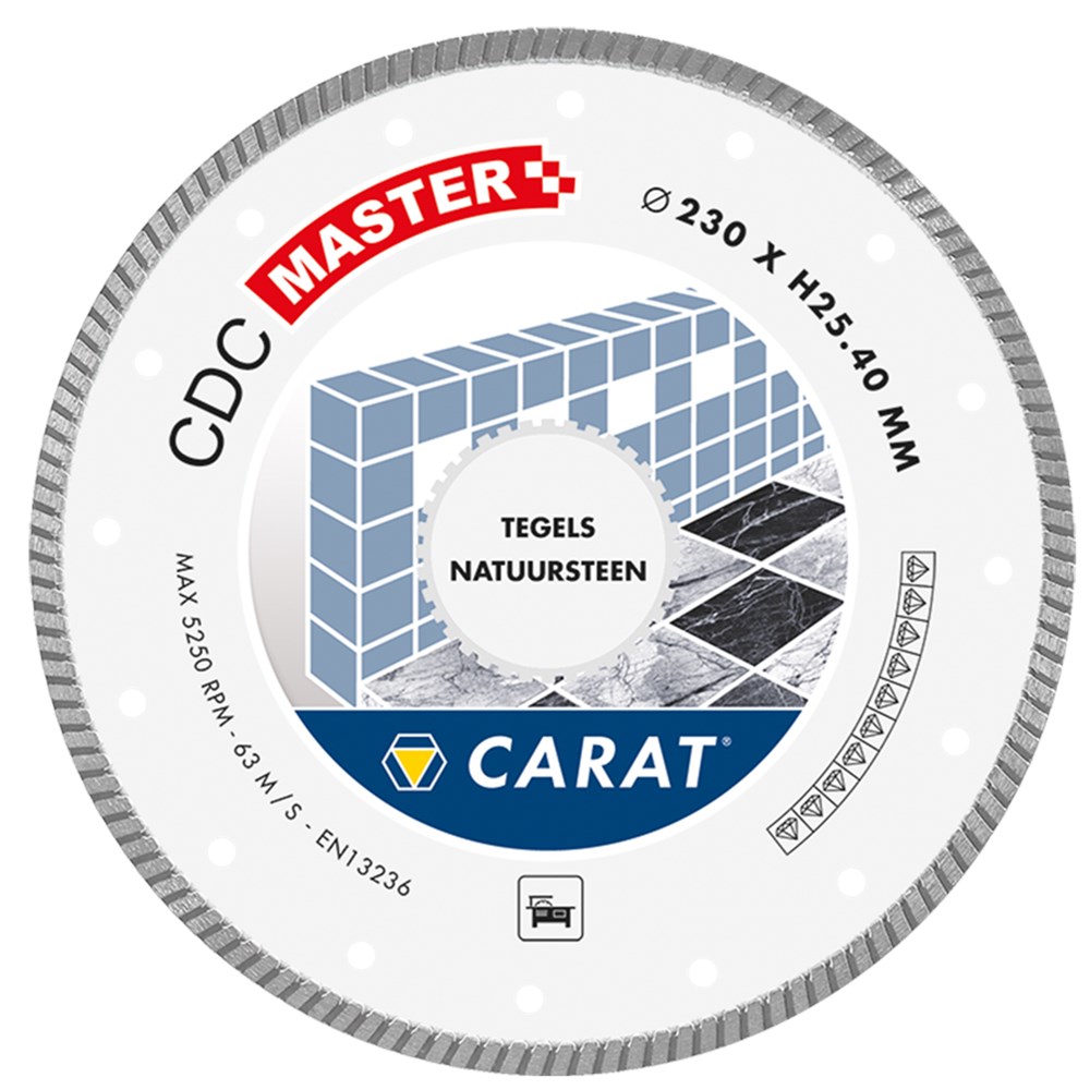 Carat DIAMANTZAAG TEGELS/NAT.STEEN Ø300x25,40MM, CDC MASTER - CDCM300400