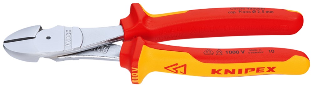 Knipex Kracht-Zijsnijtang comfort 200 mm VDE - 74 06 200 SB