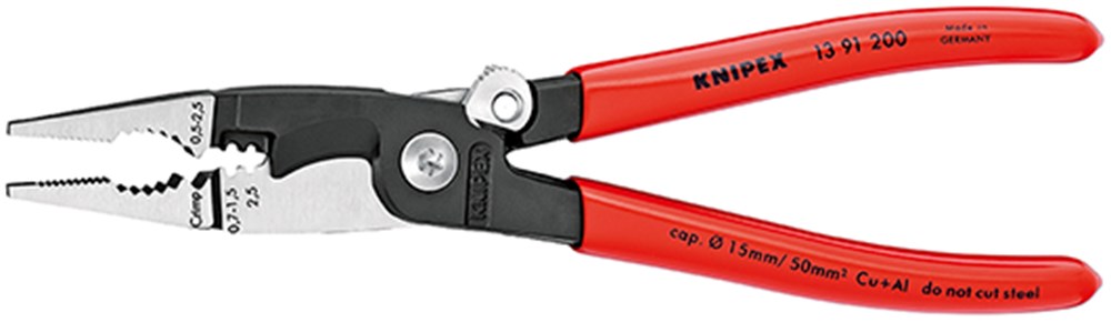 Knipex Elektro-Installatietang gepol./kunststof - 13 91 200 SB
