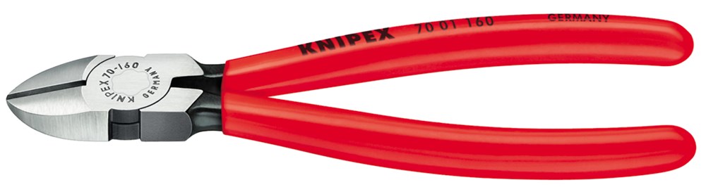 Knipex Zijsnijtang gepolijst/kunststof 180 mm - 70 01 180 SB