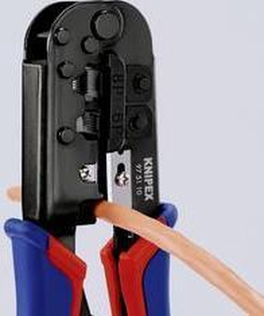 Knipex Crimptang westernstekkers 6 en 8 polig - 97 51 10 SB
