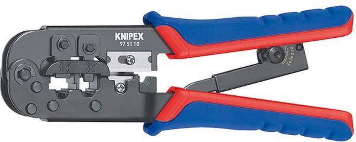 Knipex Crimptang westernstekkers 6 en 8 polig - 97 51 10 SB