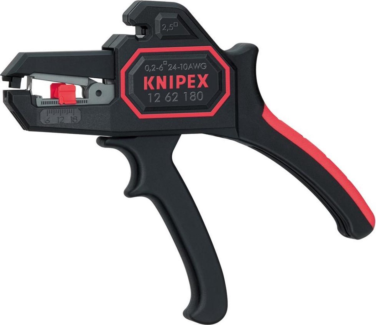 Knipex Afstriptang automatisch 0,2-6,0 mm² - 12 62 180 SB