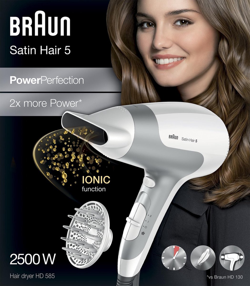 Braun Satin Hair 5 HD585 Power Perfection haardroger