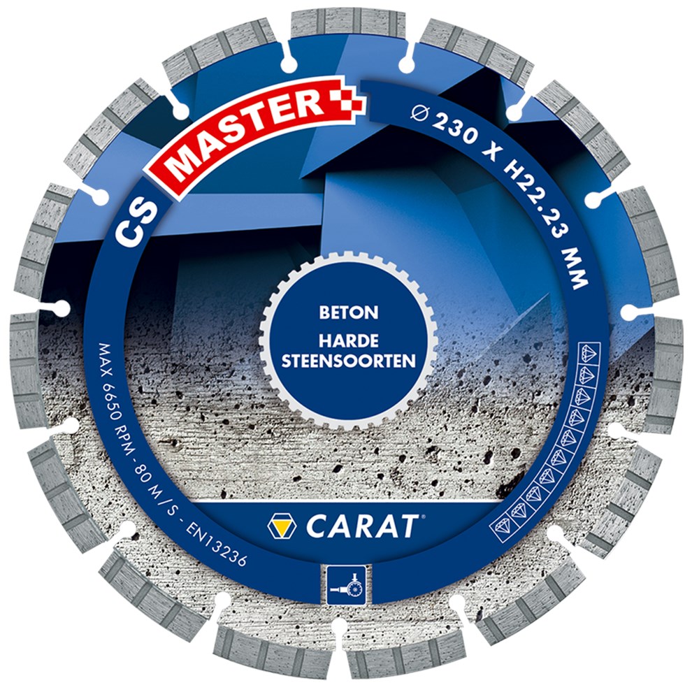 Carat DIAMANTZAAG BETON Ø230x22,23MM, CS MASTER - CSM2303000