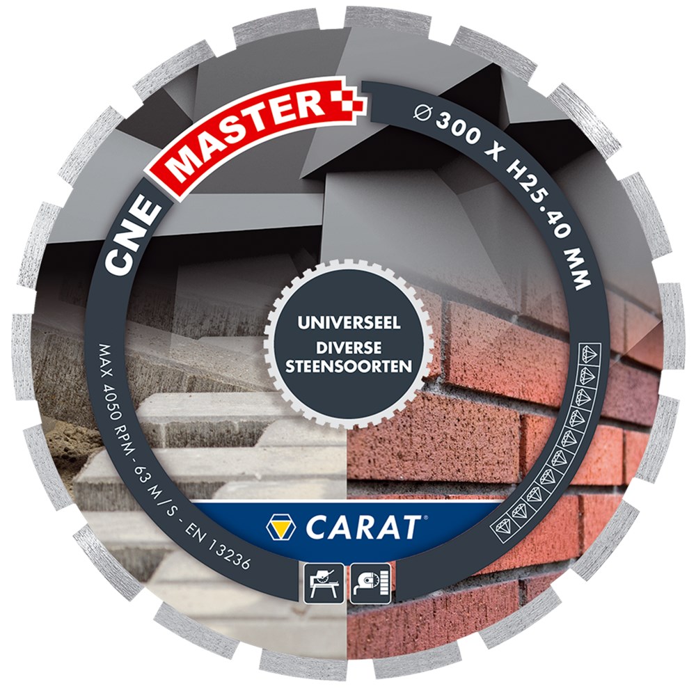 Carat DIAMANTZAAG UNIVERSEEL Ø300x30,00MM, CNE MASTER - CNEM300500