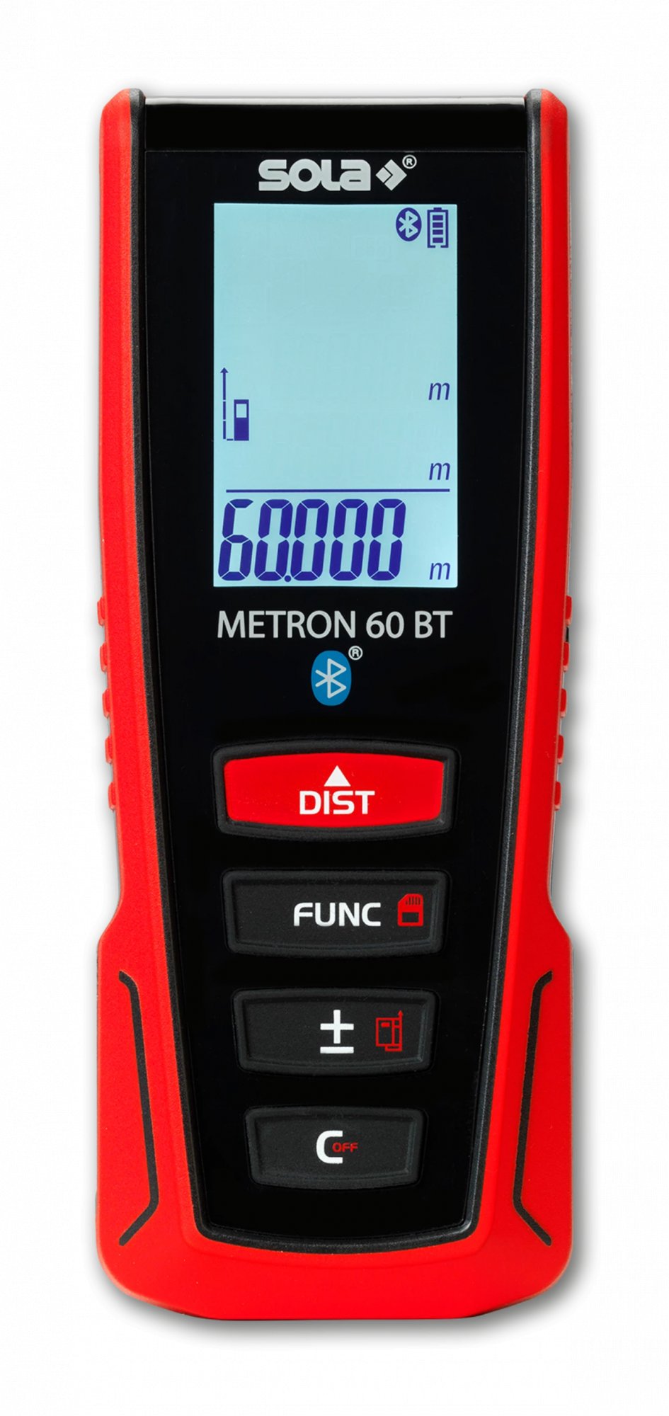 Sola METRON 60 BT Laser afstandsmeter in tas - Bluetooth - 60m