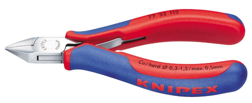 Knipex Zijsnijtang spitse kop + facet 115 mm - 77 32 115 SB