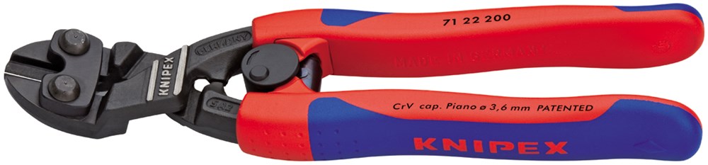 Knipex Boutensnijtang Cobolt gebogen kop ZB - 71 22 200 SB