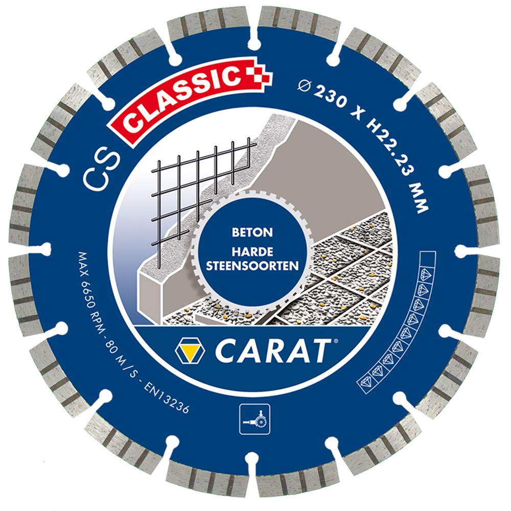 Carat DIAMANTZAAG BETON Ø150x22,23MM, CS CLASSIC - CSC1509000