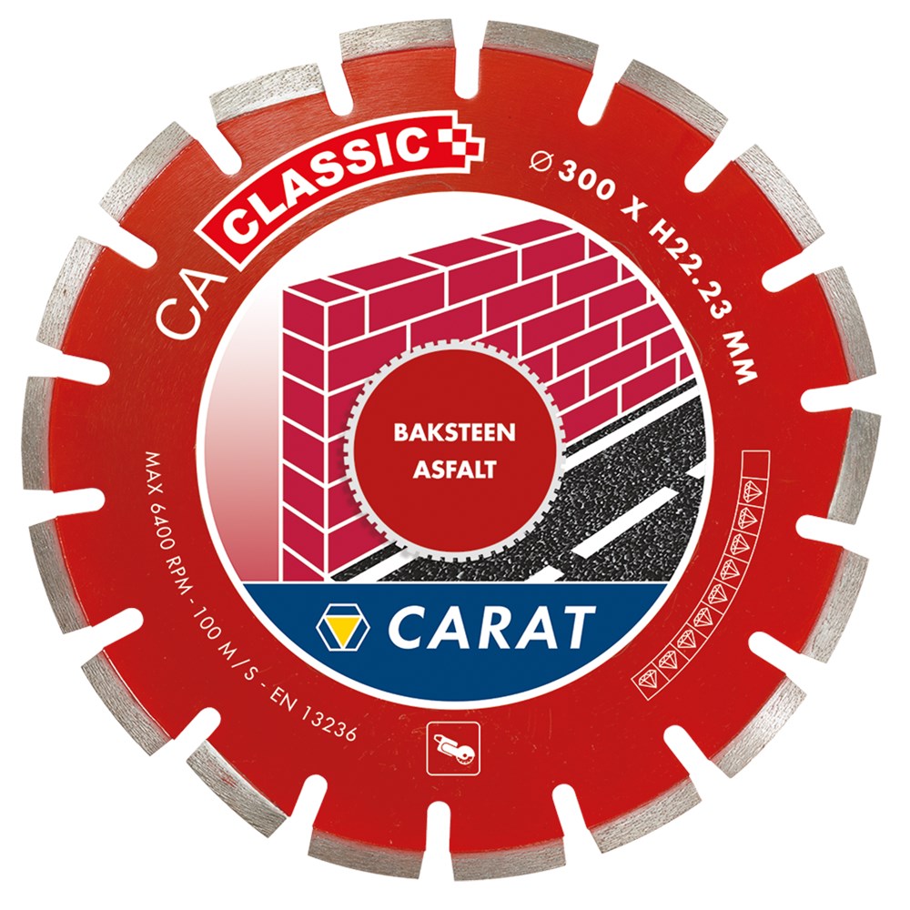 Carat DIAMANTZAAG ASFALT Ø350x25,40MM, CA CLASSIC - CAC3504000