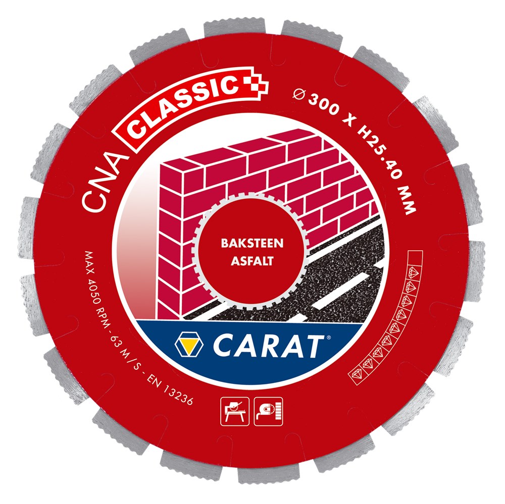 Carat DIAMANTZAAG BAKSTEEN Ø350x30,00MM, CNA CLASSIC - CNAC350500