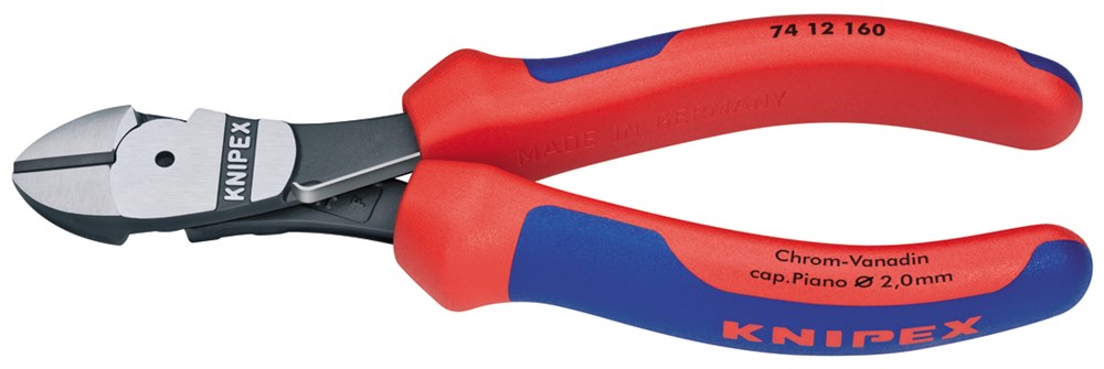 Knipex Kracht-Zijsnijtang met veer 160 mm - 74 12 160 SB