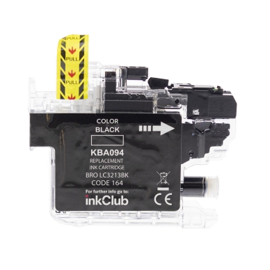 inkClub Inktcartridge zwart, 500 pagina's KBA094 Replace: N/A