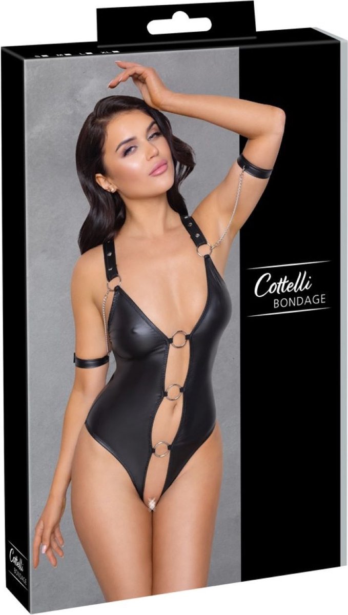 Wetlook Body - Zwart