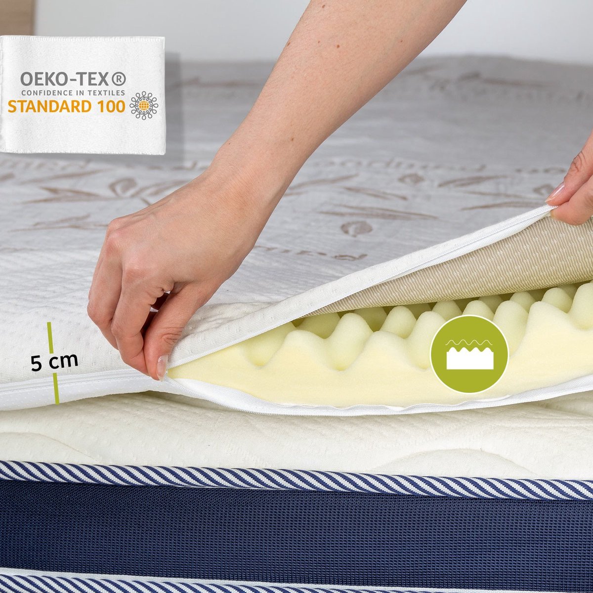 Vitapur - Topper Bamboe Relax - 90x200