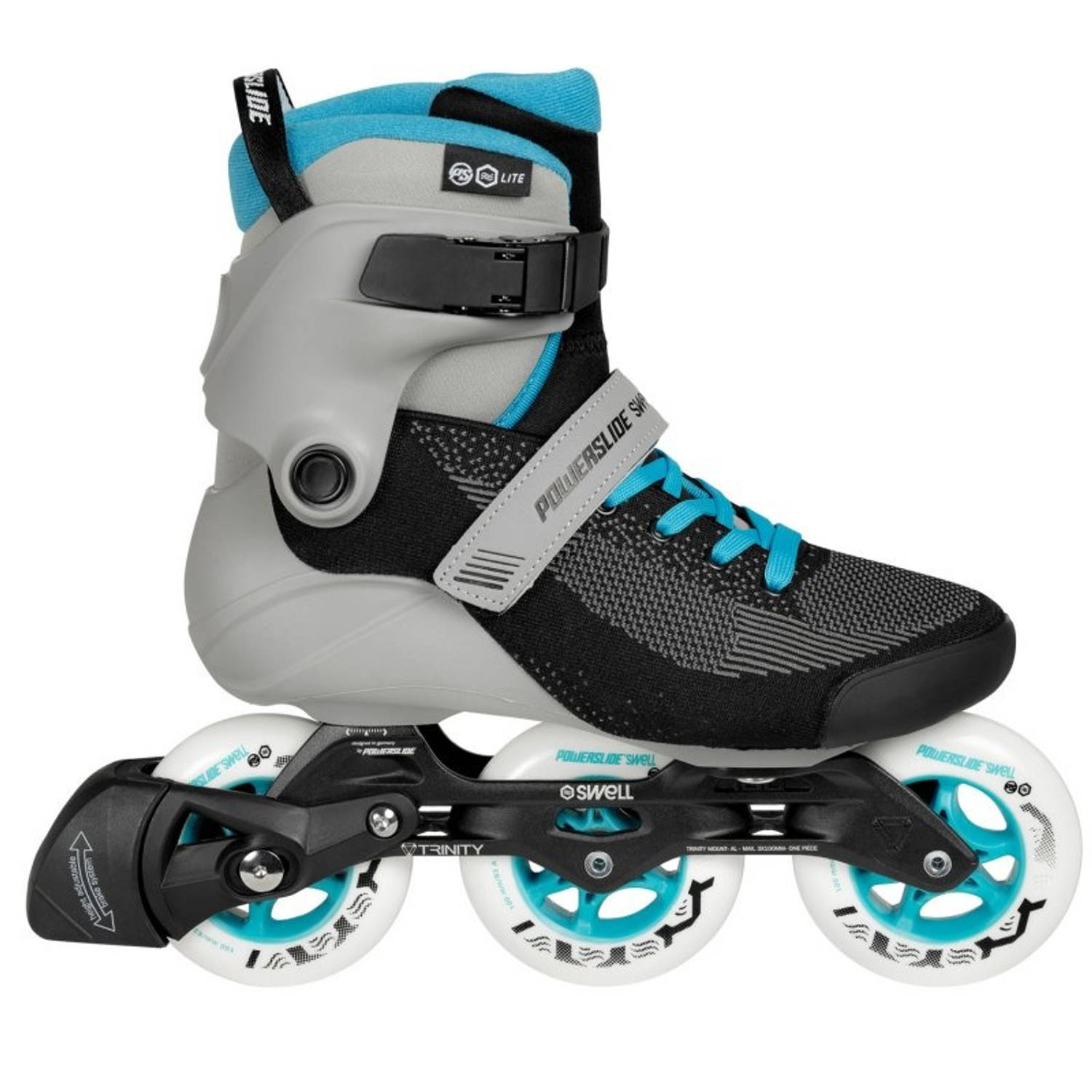 Powerslide Inlineskates Swell Lite Grijs/ Unisex Maat 40/41 - Blauw