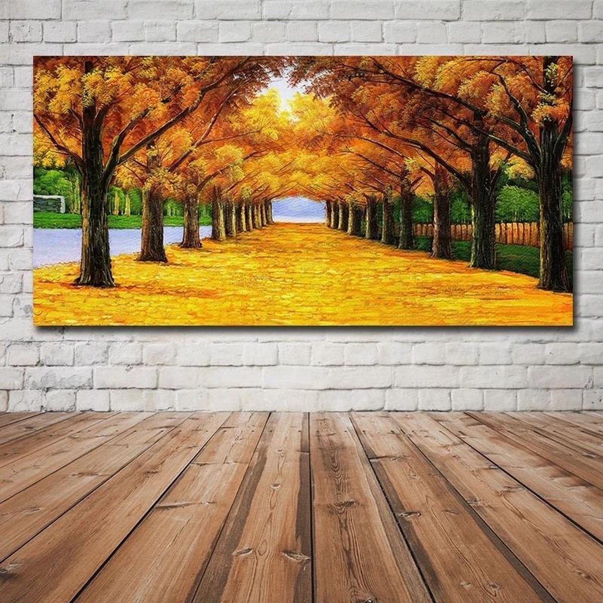 Canvas Schilderij &apos;&apos;Herfst Landschap&apos;&apos; 50 X 70 Cm Multi Colour