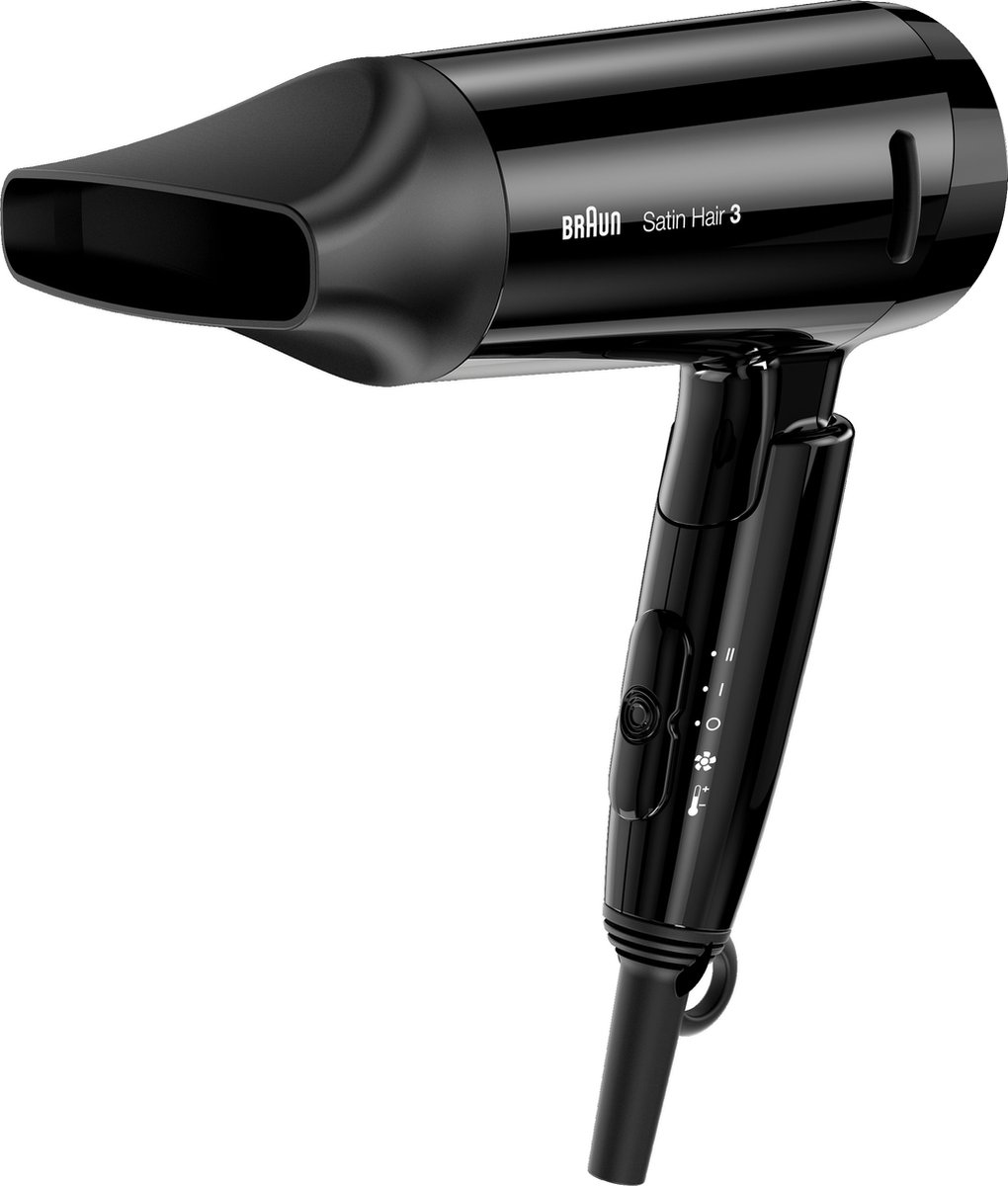 Braun Satin Hair 3 HD350 Style&Go haardroger - Zwart