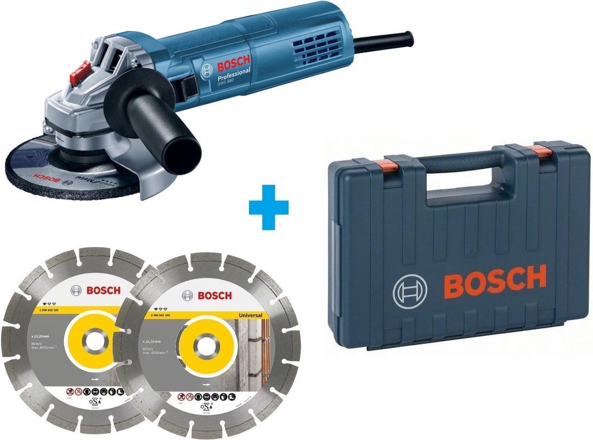 Bosch Bosch Professional GWS 880 + 2x diamantschijf