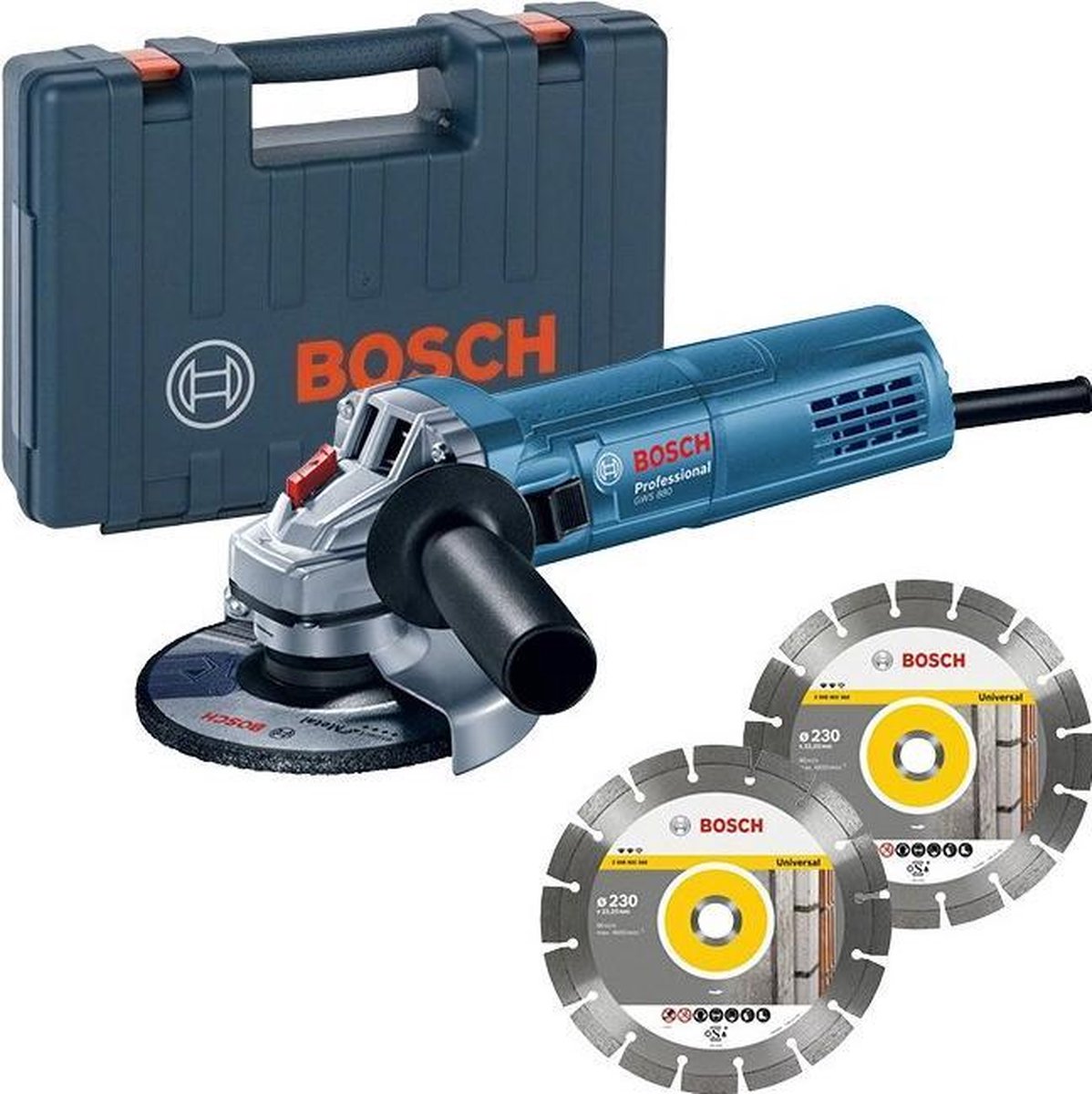 Bosch Bosch Professional GWS 880 + 2x diamantschijf