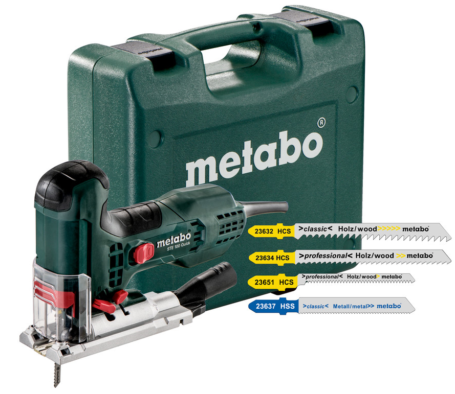 Metabo STE 100 QUICK SET DECOUPEERZAAG in koffer + 20 decoupeerzaagbladen