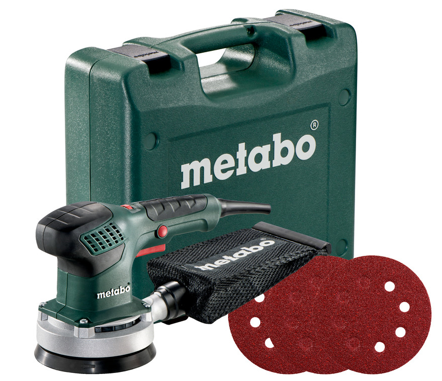 Metabo SXE 3125 Set excenterschuurmachine 310w 125mm | in koffer + 25 schuurbladen