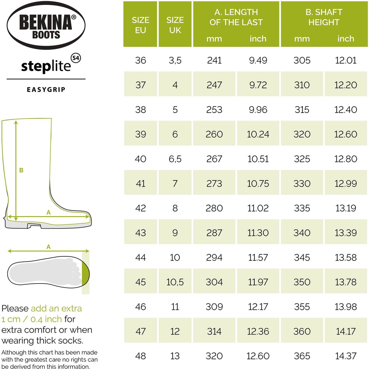 Bekina Agrilite Laars P2300/9180 S4 Groen/ - Maat 39 - Zwart