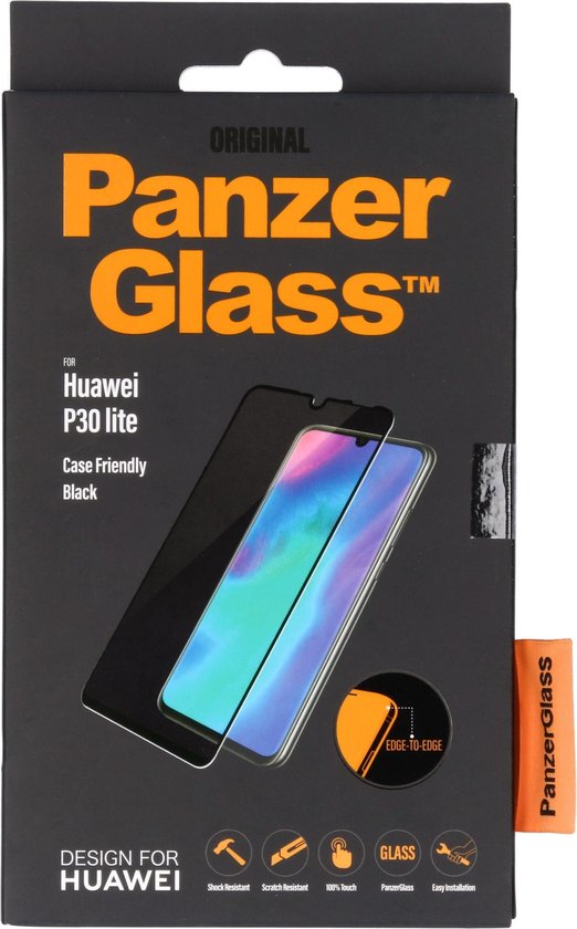 PanzerGlass e Case Friendly voor Huawei P30 Lite - Negro