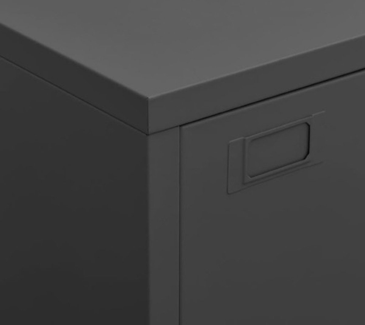 vidaXL Archiefkast industrieel 75x40x115 cm metaal antracietkleurig