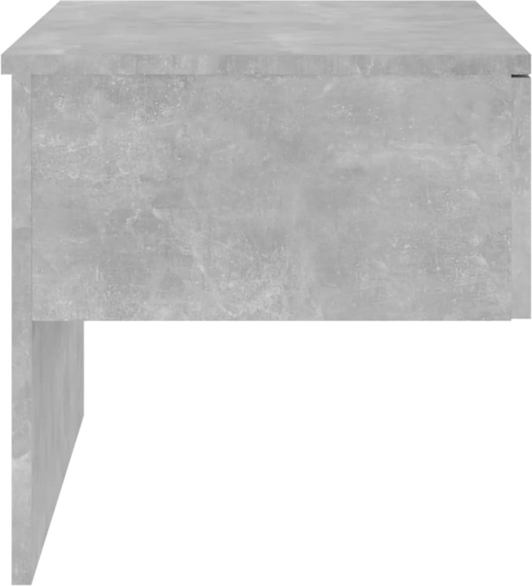 vidaXL Nachtkastje wandgemonteerd beton - Grijs