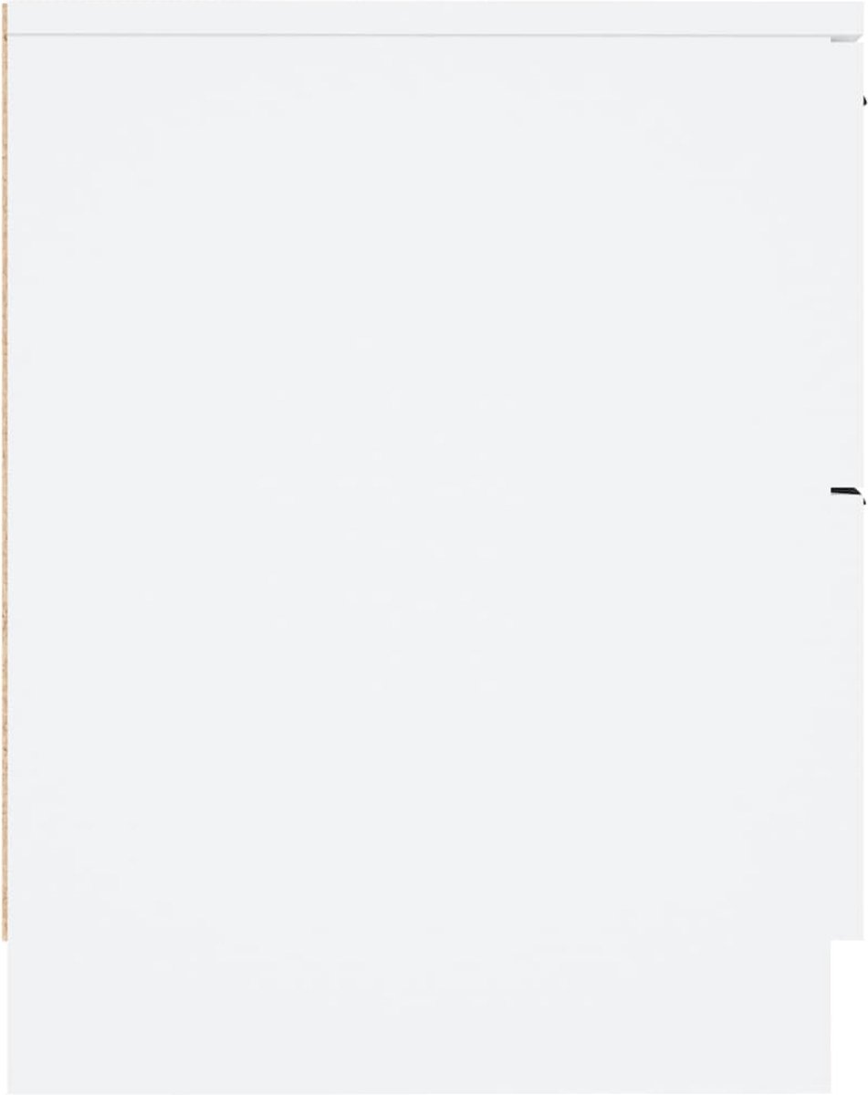 vidaXL Nachtkastjes 2 st bewerkt hout wit