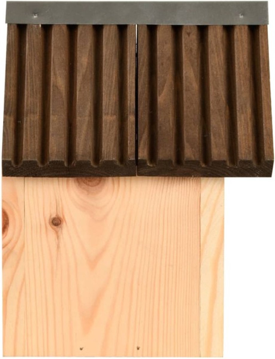 Esschert Design Pimpelmees Zink & Hout - Bruin