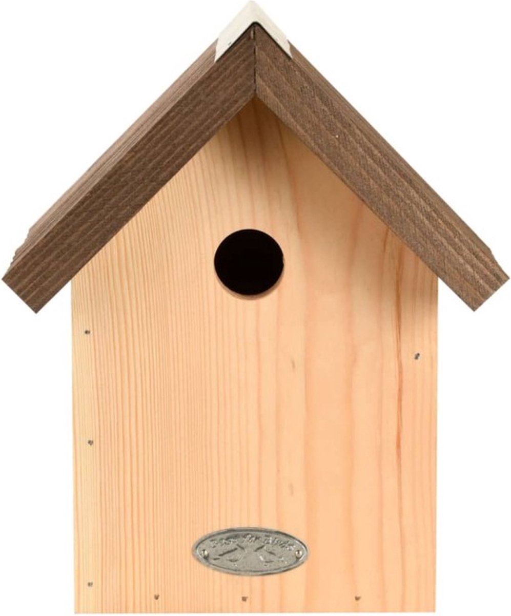 Esschert Design Pimpelmees Zink & Hout - Bruin